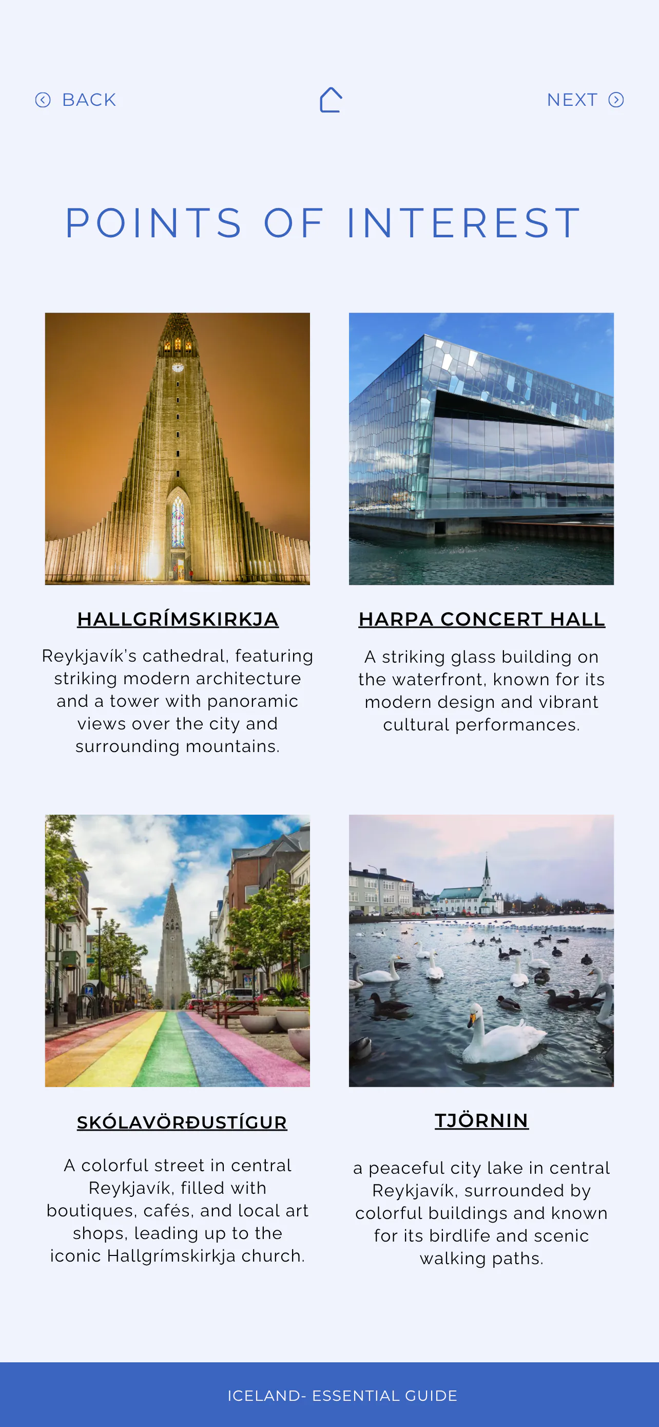 Islande · Aperçu page